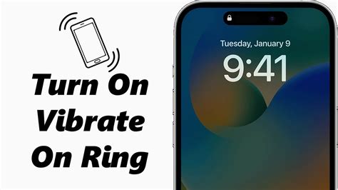 how to change from vibrate to ring on iphone