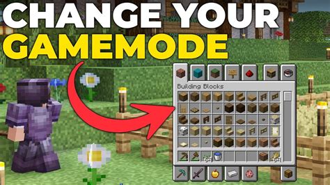 how to change gamemode in minecraft bedrock