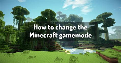 how to change gamemode in minecraft realms