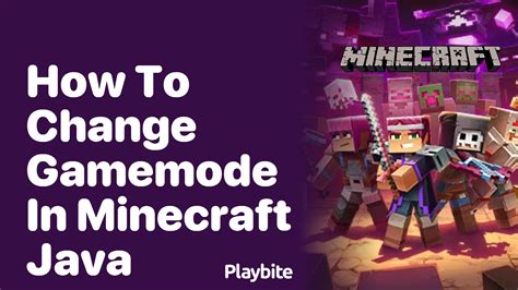how to change gamemode in minecraft realms java
