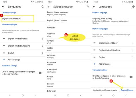how to change google discover language in english