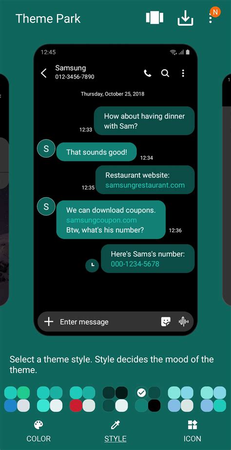 how to change google messages color on android