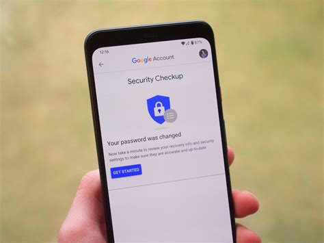 how to change google password on android