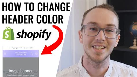 how to change header color on shopify