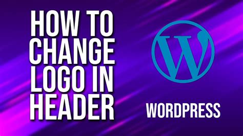 how to change header logo in wordpress