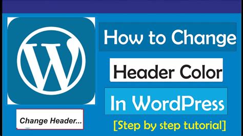 how to change header menu font color in wordpress