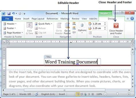 how to change header picture in word