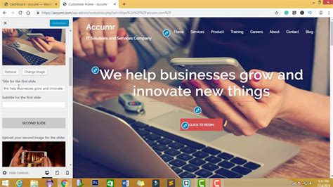 how to change home page banner in wordpress