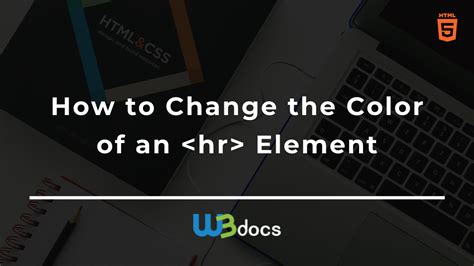 how to change hr color in html