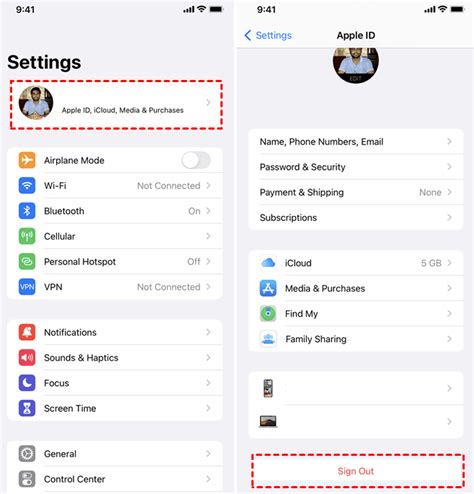 how to change icloud info on iphone