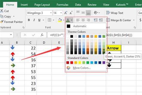 how to change icon color in conditional formatting