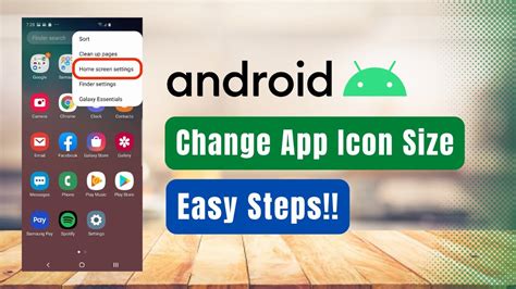 how to change icon size on android home screen