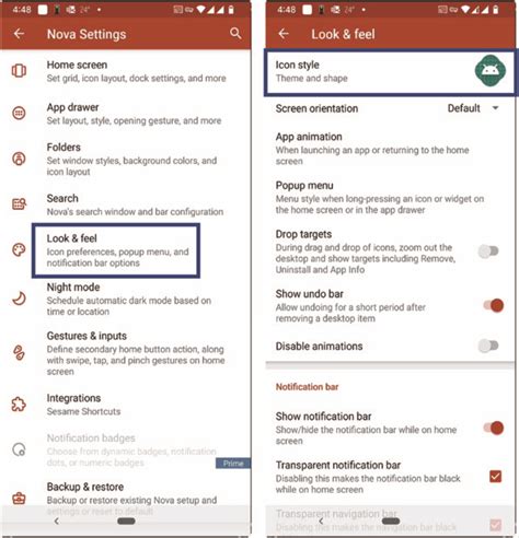 how to change icons nova launcher