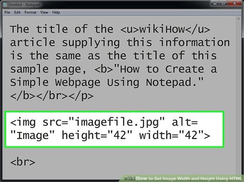 how to change image size in html code