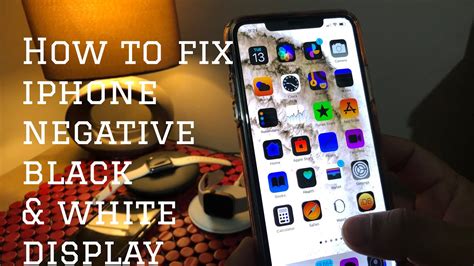 how to change iphone negative display