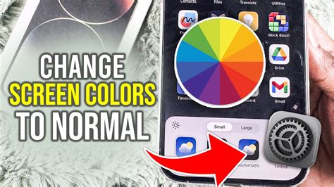 how to change iphone screen colors back to normal