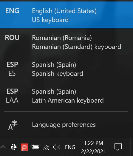 how to change keyboard language shortcut keys windows 10