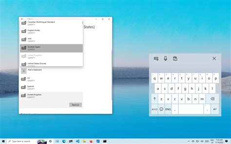how to change keyboard layout windows 10 laptop