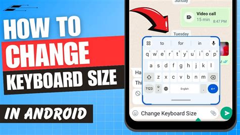 how to change keyboard size on android phone