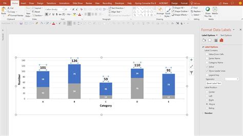 how to change label in powerpoint chart