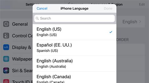 how to change language settings on phone