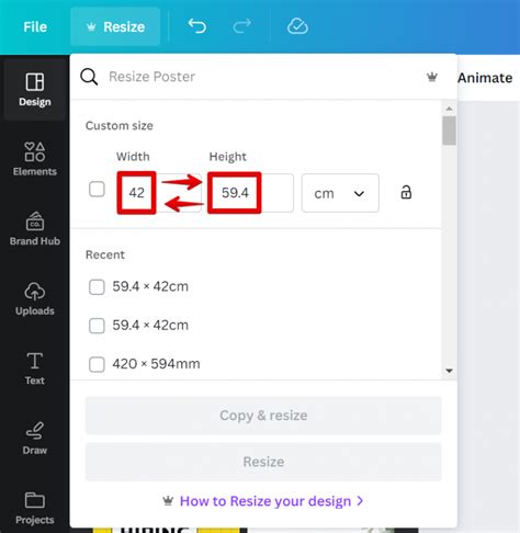 how to change layout in canva