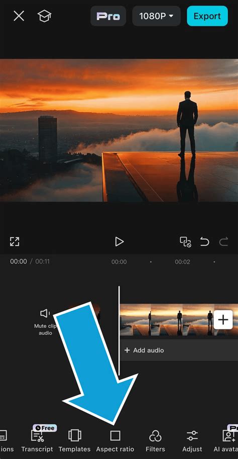 how to change layout on capcut mobile