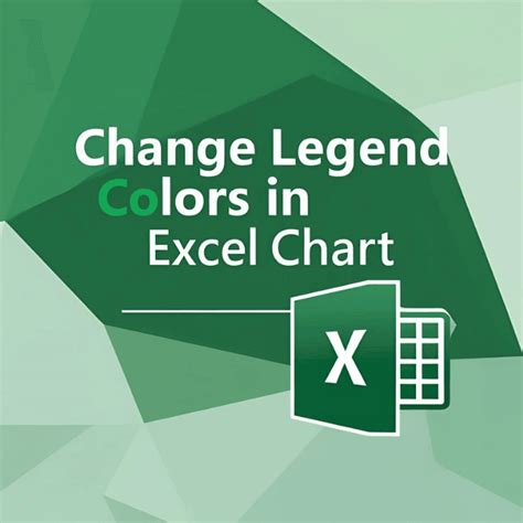 how to change legend key color in excel