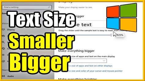 how to change letter size in computer