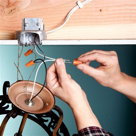 how to change light fixture box