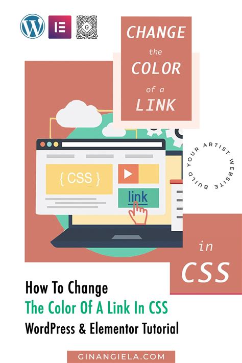 how to change link color in wordpress elementor