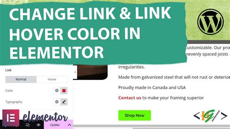 how to change link hover color in wordpress