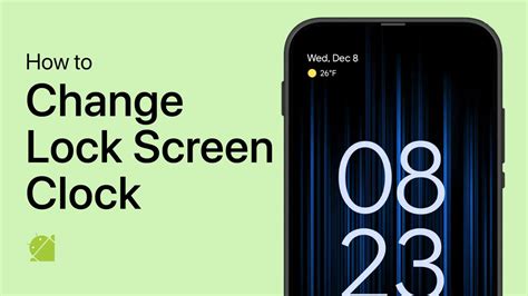 how to change lock screen clock color android