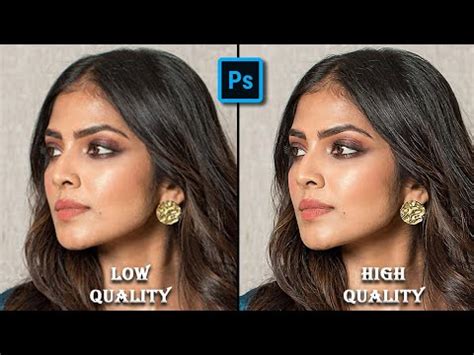 how to change low quality image to high quality in photoshop