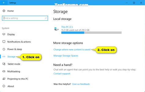 how to change main storage on pc