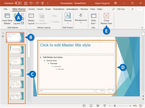 how to change master in powerpoint