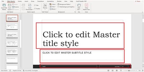 how to change master title style in powerpoint