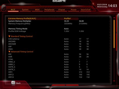 how to change memory frequency in bios gigabyte
