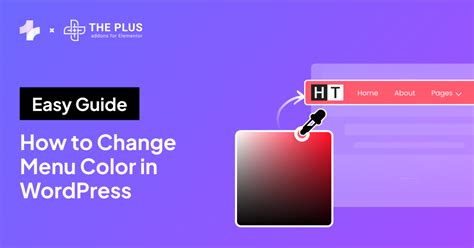 how to change menu color in wordpress elementor