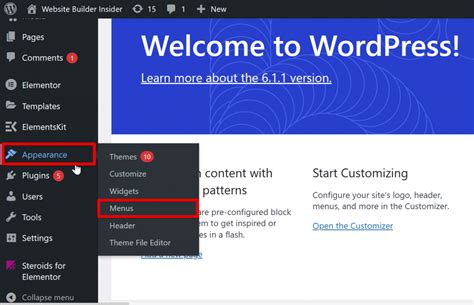 how to change menu font color in wordpress elementor
