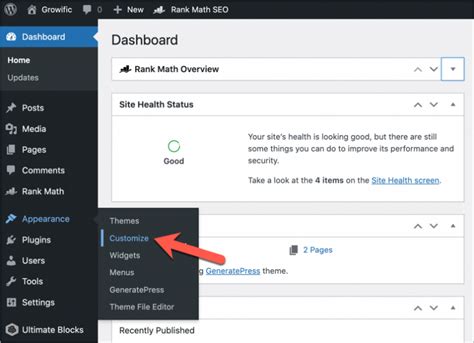 how to change menu font size in wordpress