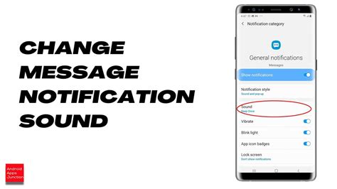 how to change messages sound on android
