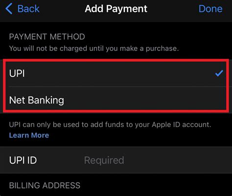 how to change my primary payment method on iphone