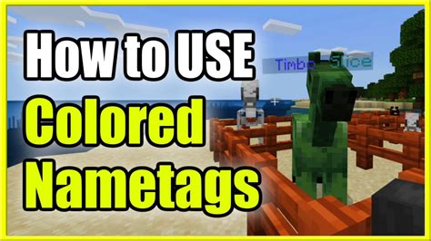 how to change name tag color in minecraft java