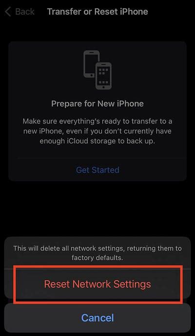 how to change network settings in iphone