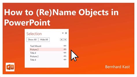 how to change object name in powerpoint