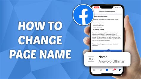 how to change on facebook page