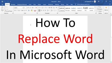 how to change one word in whole document excel