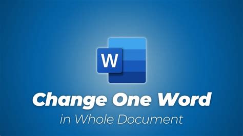how to change one word in whole document mac