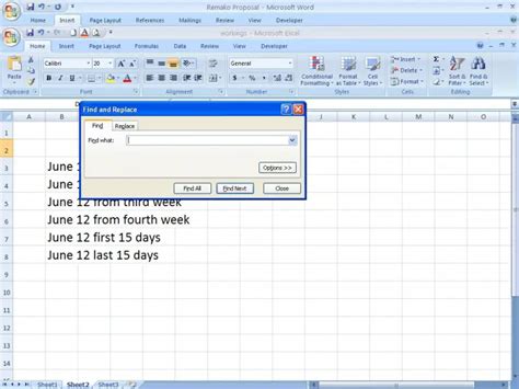 how to change one word in whole excel document
